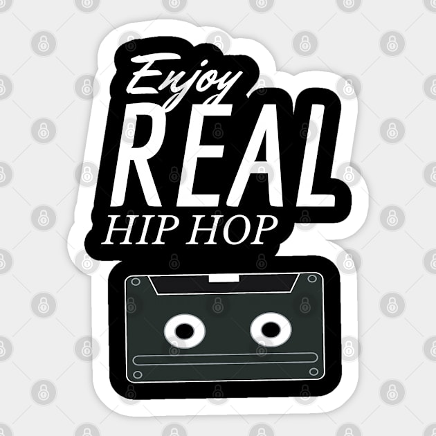 Enjoy real Hip Hop Sticker by FromBerlinGift